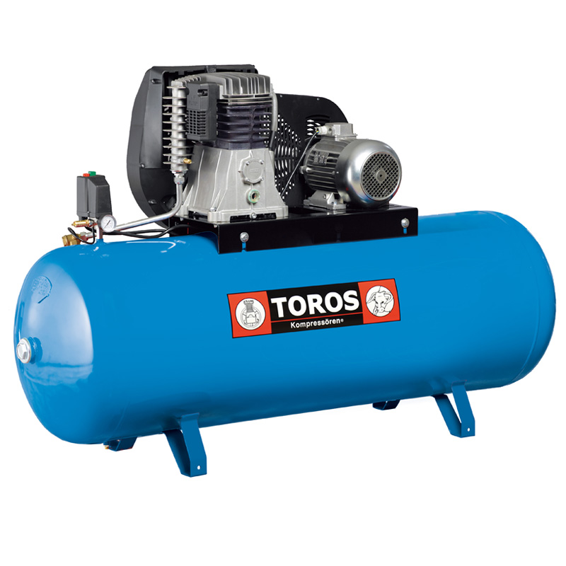 500Lt 7.5HP Αεροσυμπιεστής Αέρος Blue Line - TOROS 602021 (Τριφασικός - Κεφαλή NG6)
