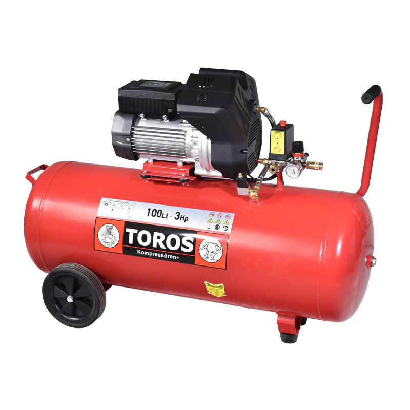 100Lt 3HP Αεροσυμπιεστής Inverter (Oil-Free) - TOROS 602047 (Brushless - Digital Display)