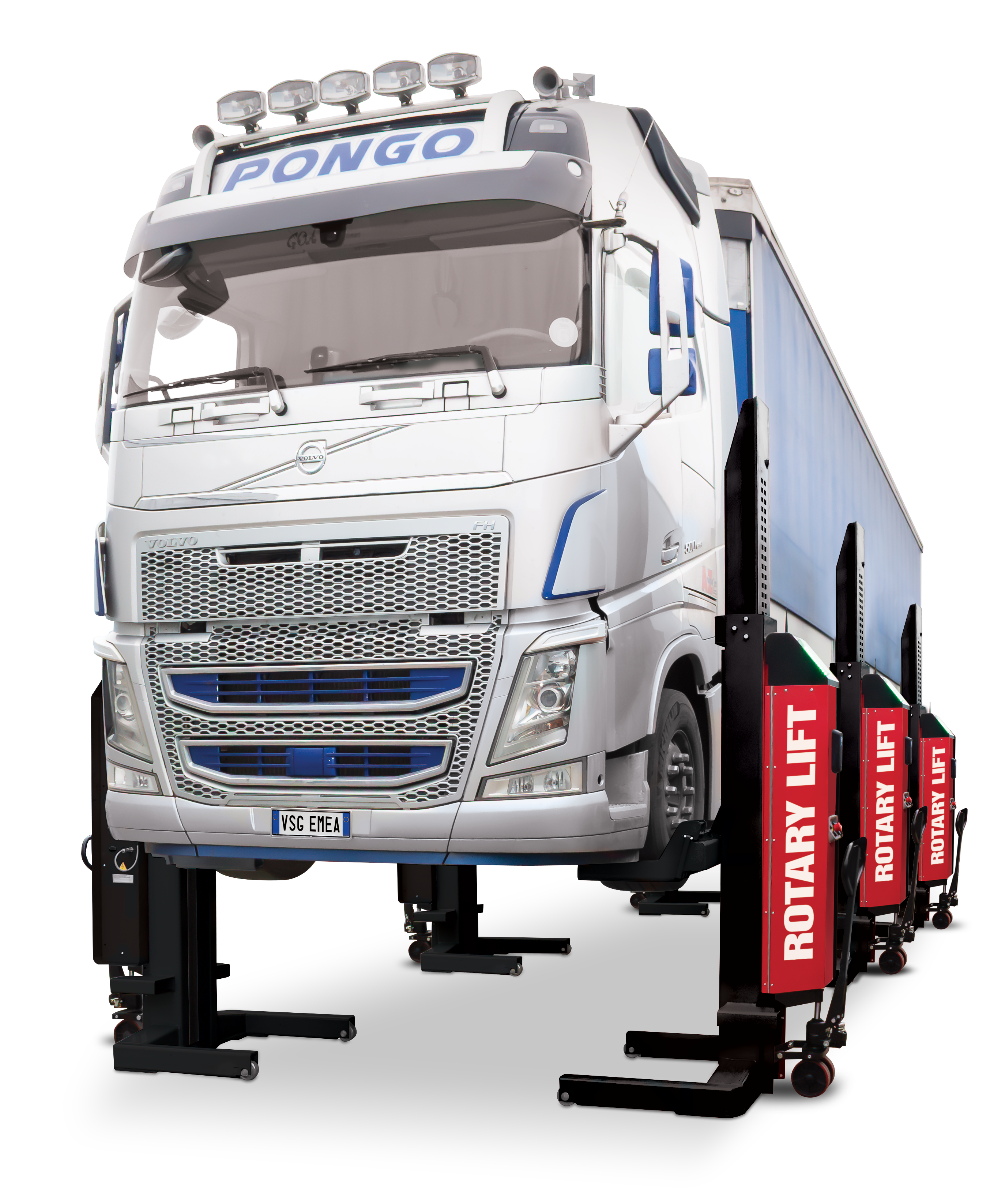 Κινητές Υδραυλικές Κολώνες Rotary HydroLift S4 – 7.5t ανά μονάδα | Πλήρως Ασύρματες (Wireless & Battery Powered)