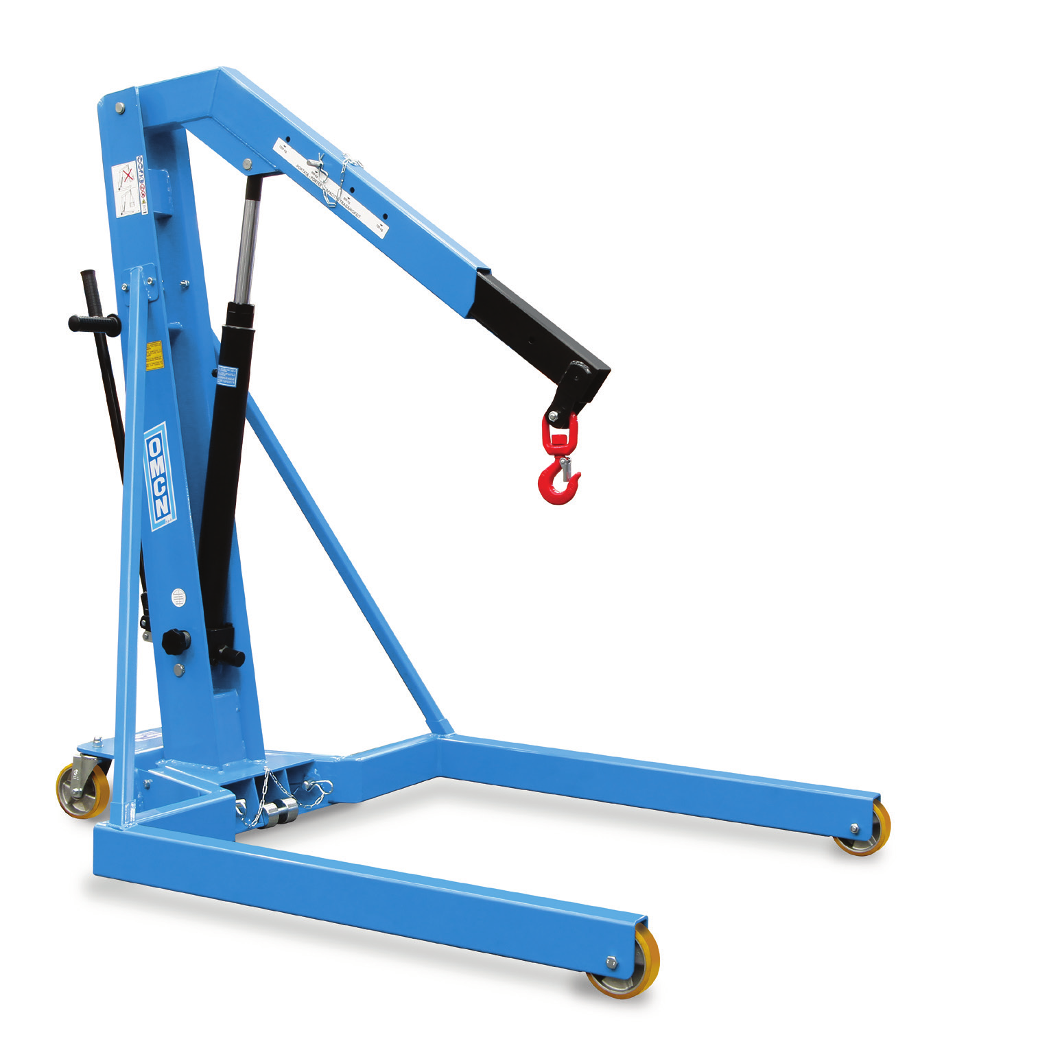 Υδραυλικό Γερανάκι Σπαστό 1.2 Τόνων OMCN ART. GP12/DE (1200kg - Αναδιπλούμενο με Αντλία Διπλής Ενέργειας)