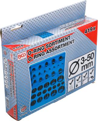 3-50mm Σετ O-Ring Μετρικά 419 Τεμαχίων 8045 BGS