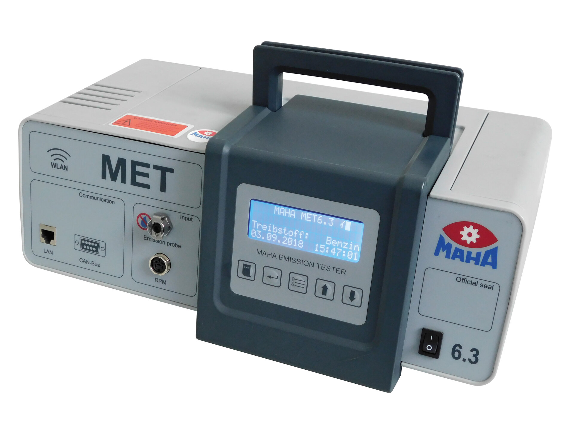MAHA MET 6.3 - Συνδυαστικός Αναλυτής & Καπνόμετρο (Combi Emission Tester)