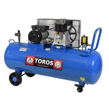 150Lt 3HP Αεροσυμπιεστής Αέρος Blue Series - TOROS 602085 (Με Ιμάντα - 230V)