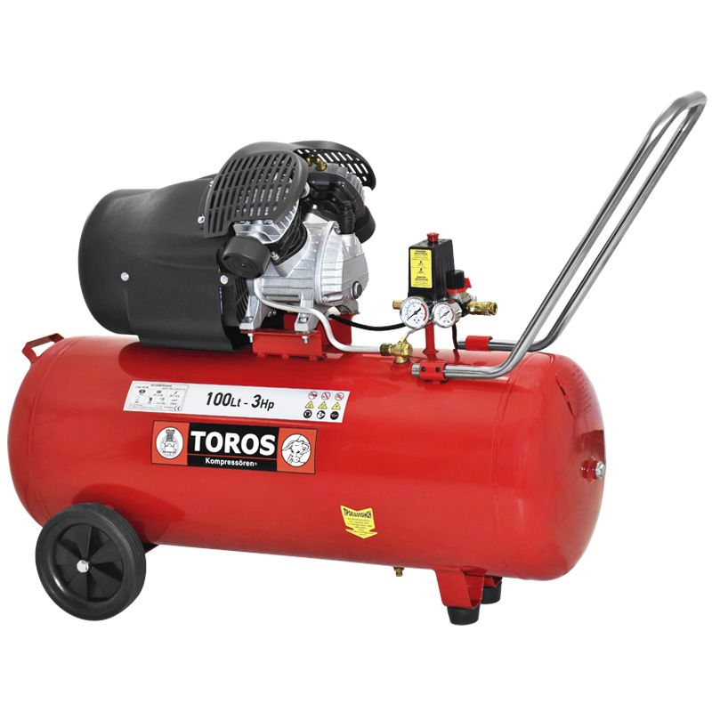 100Lt 3HP Αεροσυμπιεστής Μονομπλόκ - TOROS 40139 (Κεφαλή V - Ελαιολίπαντος) Φωτογραφία από 100Lt 3HP Αεροσυμπιεστής Μονομπλόκ - TOROS 40139 (Κεφαλή V - Ελαιολίπαντος)