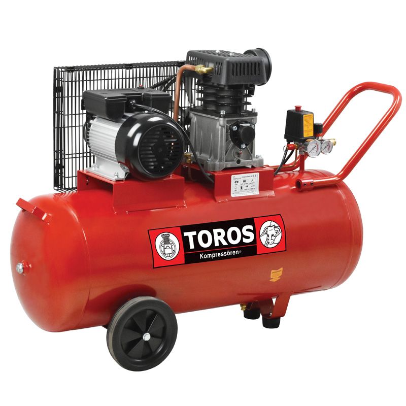 100Lt 3HP Αεροσυμπιεστής Αέρος - TOROS 40144 (Με Ιμάντα - 230V) Φωτογραφία από 100Lt 3HP Αεροσυμπιεστής Αέρος - TOROS 40144 (Με Ιμάντα - 230V)