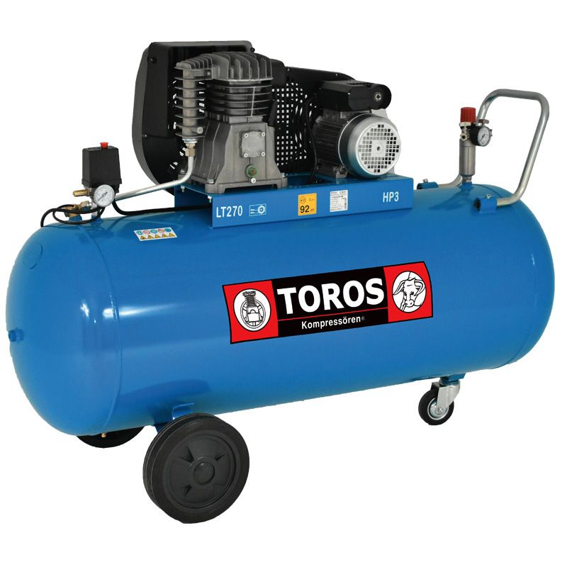 270Lt 3HP Αεροσυμπιεστής Αέρος Blue Line - TOROS 602003 (Με Ιμάντα - 230V) Φωτογραφία από 270Lt 3HP Αεροσυμπιεστής Αέρος Blue Line - TOROS 602003 (Με Ιμάντα - 230V)