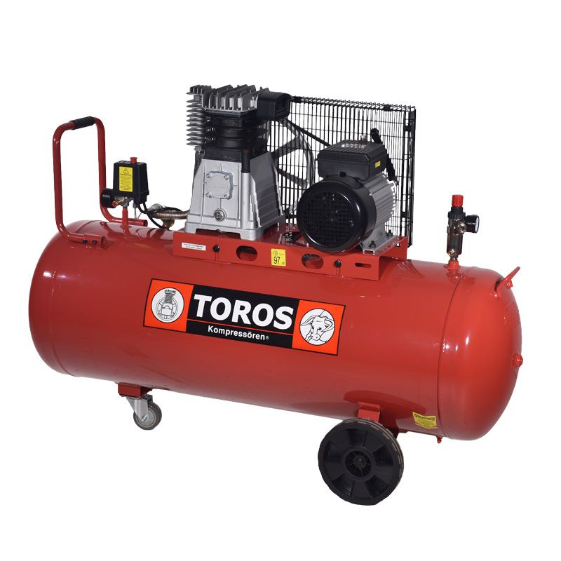 150Lt 3HP Αεροσυμπιεστής Αέρος - TOROS 602039 (Με Ιμάντα - 230V) Φωτογραφία από 150Lt 3HP Αεροσυμπιεστής Αέρος - TOROS 602039 (Με Ιμάντα - 230V)