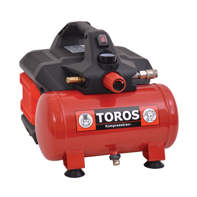 6Lt 1HP Αεροσυμπιεστής Χαμηλού Θορύβου - TOROS 602046 (Brushless - Oil Free) Φωτογραφία από 6Lt 1HP Αεροσυμπιεστής Χαμηλού Θορύβου - TOROS 602046 (Brushless - Oil Free)